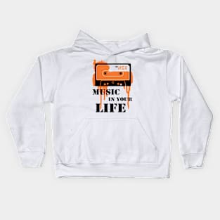 Music is life Kids Hoodie